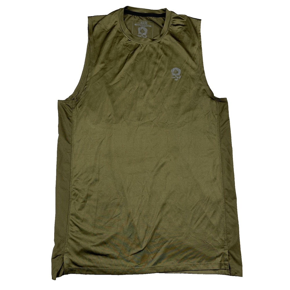 Zero Foxtrot Shirt Mens Large Sleeveless Skull Logo Athletic‎ Gym Workout Tank